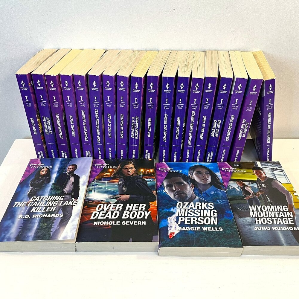 Lot of 22 "Harlequin Intrique" Paperback Romance Novels - Excellent condition!